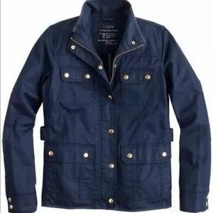 J.Crew | Relaxed Boyfriend Field Jacket Womens Size S Black Full Zip Long Sleeve